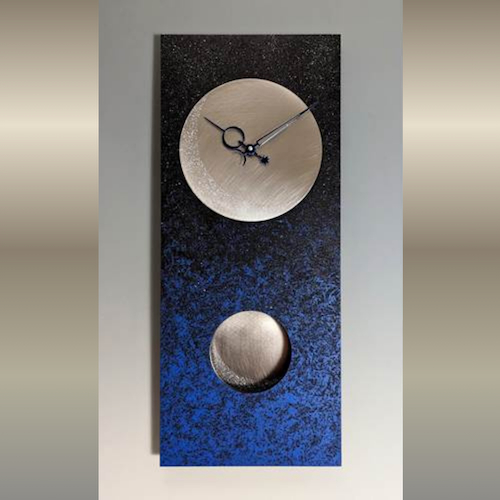 Click to view detail for LL-005 Clock, Moon At Night 24 Pendulum 24x10x2 $376